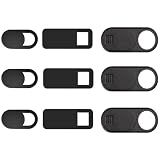 JOS California 9 Pack(3 Large + 3 Medium + 3 Small) 0.03 inch Ultra Thin Webcam Cover Slide Camera Blocker Protect Your Privacy Security for MacBook Air, Laptop, iPad, iMac, PC, iPhone