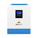 3000W DC 24V Pure Sine Wave Inverter with 80A MPPT Solar Charger and 40A AC Battery Charger, Hybrid Solar Inverter Charger Manufactured by SunGoldPowerCo.,Ltd (Upgraded)