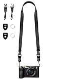 Camera Neck Strap/Thin Washable Soft Camera Strap or Binoculars Strap,39 Inch,Black