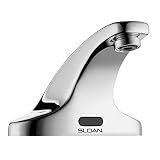 Sloan SF-2350 Sensor Faucet, 0.5 GPM, Back-Check Tee, Polished Chrome