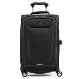Travelpro Maxlite 5 Softside Carry-On Luggage Spinner, Black, 21-Inch