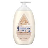 Johnson's Skin Nourishing Baby Lotion, Vanilla & Oat Scents, Hypoallergenic Baby Body Lotion for 72 Hour Hydration, Moisturizes & Protects from Dryness, Baby Essentials 16.9 fl. oz