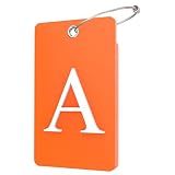 Gostwo 2 Pack Initial Luggage Tags for Suitcases Airplane Travel Essentials