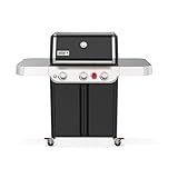 Weber Genesis E-325 Liquid Propane Gas Grill for Outdoor Cooking, 3 Burners, Black