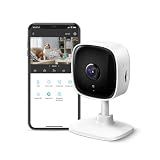 TP-Link Tapo 1080P Indoor Security Camera for Baby Monitor, Dog Camera w/Motion Detection, 2-Way Audio Siren, Night Vision, Cloud & SD Card Storage, Works w/Alexa & Google Home (Tapo C100)