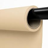 Kate Seamless Paper Backdrop for Photography Beige Cream Backdrop Paper (53''x16.4' Ivorine)
