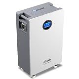 AOUSK 48V 314Ah Lifepo4 16.07kWh Lithium Battery, Build in 200A BMS High Capacity Energy Storage with Breakers, LCD Touchscreen, RS485/CAN/RS232, Ideal for Home Backup, Off-Grid, Solar System