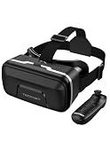 TECKNET VR Headset for Phone with Bluetooth Controller, 4.7-7.2" VR Headsets with HD 110°FOV Anti-Blue Light Lenses & Adjustable Gears, 3D VR Headset for Kids Compatible iPhone Samsung Android