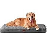 EHEYCIGA Orthopedic XL Dog Beds for Extra Large Dogs with Removable Washable Cover for Crate, Grey, 41x27