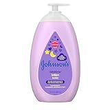 Johnson's Moisturizing Bedtime Baby Lotion with Coconut Oil & NaturalCalm Aromas to Help Relax Baby, Hypoallergenic & Free of Parabens, Phthalates & Dyes, Mild Baby Skin Care, 27.1 fl. oz