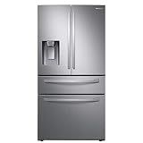 Samsung 28 Cu. Ft. 4-Door French Door Smart Refrigerator with FlexZone Drawer, Stainless Steel, RF28R7201SR/AA