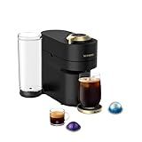 Nespresso Vertuo Pop+ Coffee and Espresso Maker by Breville, Matte Black Gold