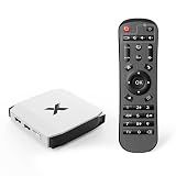 Android TV Box 12.0 with Miracast, 4GB 32GB 4K Media Player, Smart TV Box with WiFi 6, Bluetooth 5.0, HDMI AV LAN USB SPDIF for Phone Mirroring