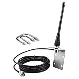 BOOBRIE VHF Marine Antenna 156-163MHz Boat Marine Radio Antenna with PL259 Male Connector 16.4ft RG58 Upgraded Coaxial Cable for Marine Sailboat Yacht Mobile Radio Transceiver