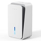 Dehumidifier for Home,1000 sq.ft Dehumidifier for Basement Bathroom Bedroom with Auto Shut Off, Built-in Aromatherapy Diffuser,7 Colors LED Light, Quiet Dehumidifiers with Sleep Mode(CS08-Cream)