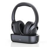 ANSTEN Wireless Headphones for TV Watching with Digital Optical RCA AUX 3.5 MM Transmitter Charging Dock, Over Ear Headset for Seniors, Bluetooth Headphones No Delay, 30 Hrs Playtime, Plug and Play
