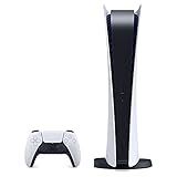 PS5 - Sony PlayStation 5 Digital Edition Gaming Console + Wireless Controller - 16GB GDDR6 RAM, 825GB SSD, 120Hz 8K Output, White