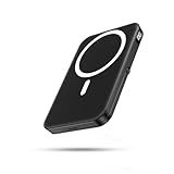 LENUTO Portable Charger for Magsafe Battery Pack,10000mAh Power Bank with Foldable Stand,Travel PD 22.5W Fast Charge,Magnetic Charge Wireless Charger for iPhone 17/16/15/14/13/12 Series–Black