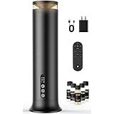 Waterless Scent Diffuser Starter Kit – Two-Fluid Nano Tech 1000 Sq Ft Coverage, Aromatherapy Essential Oil Diffuser for Home, Hotel, Office, Included 5 Scented Essential Oils, Remote Control