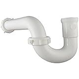 Plumb Pak 400WK Plastic P-Trap Kit with Reducing Washer, 1.5" or 1.25", White