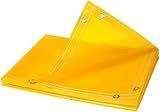 Tillman 601R68 6'X8' 14mil. Yellow Vinyl Welding Curtain w/Grommets all Around