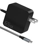 65W USB C Laptop Charger | Fast Charging USB-C Power Adapter Compatible with Lenovo, ASUS, Samsung Galaxy Type C Fast Charger with PD Technology | Ideal Computer Charger for Home, Office & Travel​