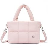 WESTBRONCO Small Puffer Crossbody Bags for Women Mini Tote Bag, Puffy Nylon Shoulder Purse, Womens Quilted Handbags with Detachable Strap