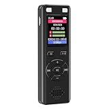 Voice Recorder - 9280 Hours Rechargeable 128GB Audio Voice Activated Recorder Device with Playback, MP3 Player,Timed Recording, Password- Perfect for Lectures, Meetings, Conversation and Interviews