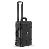 Reflex Camera Large Protective Hard Camera Case suitable for Drones, Lens, DSLR & Guns. Smooth Rolling Wheels Customisable Fit Foam, Waterproof IP67, Shockproof 21.5" x 13.6" x 9.3" inches