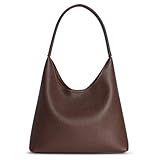 Hobo Bags for Women, Small Slouchy Hobo Purse, Soft Vegan Leather Shoulder Bag Trendy Everyday Tote Handbag, 11'' (28cm)