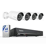 REOLINK 8CH 5MP Security Camera System, 4pcs Wired PoE Cameras for Home Security Outdoors, Smart Person/Pet/Vehicle Detection, 4K 8CH NVR with 2TB HDD for 24-7 Recording, RLK8-410B4-5MP White