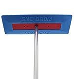 SNOBRUM - Snow Remover for Cars and Trucks - 28 to 63 Inch Automotive Snow Brush with Foam Head and 4 Piece Handle - Push-Broom Design - No-Scratch Snow Removal - 1 Pack