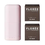 KIIMA Refillable Deodorant Florèe Starter Kit 1 Applicator 2 Refills, Premium Natural Deodorant For Women formulated without Aluminum or Parabens, Long-lasting and Odor Protection 38g (Pack of 2)