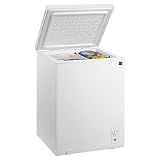Kenmore Deep Freezer - Convertible Refrigerator/Chest Freezer, 1 Hanging Basket, Garage Ready, Meat Storage, Front Drain, Congelador For Home, Apartment, Basement, Dorm, Cottage 5.0 Cubic Feet White