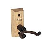 String Swing Ukulele Wall Mount Stand for Mandolin Uke Concert Pineapple Soprano Tenor and Baritone Compatible Case Alternative Kit for Home or Studio – Oak Hardwood