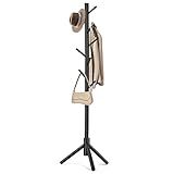 WANGMUXIA Coat Rack, Freestanding Coat Rack with 8 Hooks and 3 Adjustable Size Tree Coat Racks for Bedroom, Hallway, Entrance, Office, for Hats, Coats, Scarves, Handbags