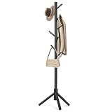 WANGMUXIA Coat Rack, Freestanding Coat Rack with 8 Hooks and 3 Adjustable Size Tree Coat Racks for Bedroom, Hallway, Entrance, Office, for Hats, Coats, Scarves, Handbags