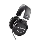 M-AUDIO HDH40 - Over Ear Studio Headphones with Closed Back Design, Flexible Headband and 2.7m Cable for Studio Monitoring, Podcasting and Recording