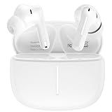 Wireless Earbuds, Hi-Res Sound in Ear Headphones, Dual Drivers, Real-Time Adaptive Noise Cancelling Bluetooth 6.0 Ear Buds IPX7 Waterproof Earphones for iPhone Samsung Android Phone Sports Workout