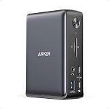 Anker Laptop Docking Station, 13-in-1 USB-C Docking Station, Triple Display with 2xHDMI and 1xDP, 10 Gbps USB-C and 5 Gbps USB-A Data, Ethernet, Audio, SD, 85W Charging for Dell, HP, Lenovo and More