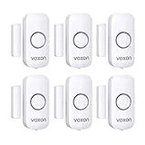 Door Alarms for Kids Safety, VOXON Door Alarm for Home Security Personal Security Alarms Sensor Burglar Window Alarm for Pool, Cars, Sheds, Caravans DIY Kit Pack of 6