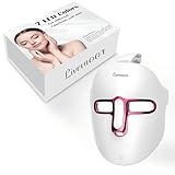 SDKWDH Led Face Mask Light Therapy, 7-1 Colors LED Facial Skin Care Mask, Red Light Therapy Mask for Face