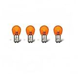 Kadiby 4 Pack 2357NA Bulb 2357 Amber Bulbs, Brake/Tail/Turn Signal Light Bulb Auto Lights Bulbs 2057NA 1157NA 7528NA PY21/5W Car Mini Long Life Bulb Fit for Elantra 2000-2017 Sonata 2000-2017