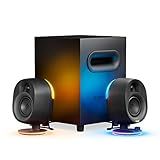 SteelSeries Arena 7 RGB Illuminated 2.1 Gaming Speakers with Powerful Bass, Subwoofer, and Bluetooth - For PC, PlayStation, Mobile