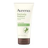 Aveeno Positively Radiant Skin Brightening Exfoliating Daily Facial Scrub, Gentle with Moisture-Rich Soy Extract, Helps Improve Skin Tone & Texture, Oil- & Soap-Free, Hypoallergenic, 5 oz