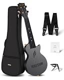 Enya NOVA U MINI 21-Inch Carbon Fiber Soprano Travel Ukulele, Black
