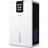 PSOS Dehumidifier, Dehumidifiers for Home, 98 OZ Water Tank, (1000 sq.ft) Quiet Dehumidifier for Basement Bathroom Bedroom with Humidity Display, Auto Shut Off, Relaxing 7 Color Ambient Light(White)