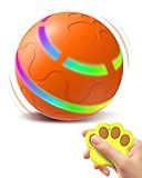 JR JUMIAR Remote Control Interactive Dog Ball - Durable 360° Anti-Chew Interactive Toy for Medium/Large Dogs, Self-Rolling & Jumping Chew Proof Dog Ball, USB Rechargeable, for Indoor/Outdoor Use