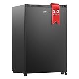 Upstreman 3.0 Cu.ft Upright Freezer, Reversible Door for Home, Dorm (Black)