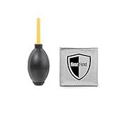 GearFend Dust Cleaner Strong Cleaning Air Blower for All DSLR Camera & Camcorders, Lens, LCD Screens, etc + Microfiber Cloth